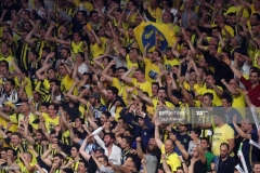 ISTANBUL, TURKEY - MAY 21: Fenerbahce Istanbul supporters during the Championship Game 2017 Turkish Airlines EuroLeague Final Four between Fenerbahce Istanbul v Olympiacos Piraeus at Sinan Erdem Dome on May 21, 2017 in Istanbul, Turkey.  (Photo by Tolga Adanali/Euroleague Basketball via Getty Images)