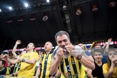 ISTANBUL, TURKEY - MAY 19:  Supporters during the Turkish Airlines EuroLeague Final Four Semifinal A game between Fenerbahce Istanbul v Real  Madrid at Sinan Erdem Dome on May 19, 2017 in Istanbul, Turkey.  (Photo by Patrick Albertini/Euroleague Basketball via Getty Images)