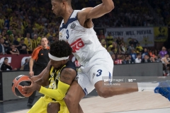 ISTANBUL, TURKEY - MAY 19:  Bobby Dixon, #35 of Fenerbahce Istanbul competes with Anthony Randolph, #3 of Real Madrid during the Turkish Airlines EuroLeague Final Four Semifinal A game between Fenerbahce Istanbul v Real  Madrid at Sinan Erdem Dome on May 19, 2017 in Istanbul, Turkey.  (Photo by Rodolfo Molina/Euroleague Basketball via Getty Images)