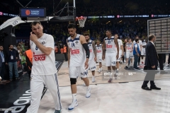 ISTANBUL, TURKEY - MAY 19:  Players of Real madrid dessapointed at the end of Turkish Airlines EuroLeague Final Four Semifinal A game between Fenerbahce Istanbul v Real  Madrid at Sinan Erdem Dome on May 19, 2017 in Istanbul, Turkey.  (Photo by Rodolfo Molina/Euroleague Basketball via Getty Images)