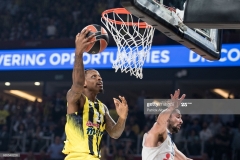 ISTANBUL, TURKEY - MAY 19:  James Nunnally, #21 of Fenerbahce Istanbul competes with Sergio Llull, #23 of Real Madrid during the Turkish Airlines EuroLeague Final Four Semifinal A game between Fenerbahce Istanbul v Real  Madrid at Sinan Erdem Dome on May 19, 2017 in Istanbul, Turkey.  (Photo by Patrick Albertini/Euroleague Basketball via Getty Images)
