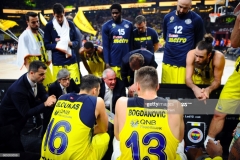 ISTANBUL, TURKEY - MAY 19:  Time out during the Turkish Airlines EuroLeague Final Four Semifinal A game between Fenerbahce Istanbul v Real  Madrid at Sinan Erdem Dome on May 19, 2017 in Istanbul, Turkey.  (Photo by Francesco Richieri/Euroleague Basketball via Getty Images)