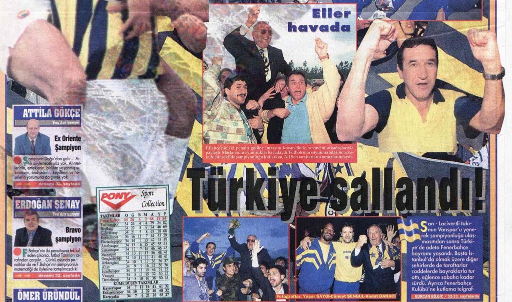 Fenerbahçe'nin Yirmi İkinci Türkiye Şampiyonluğu