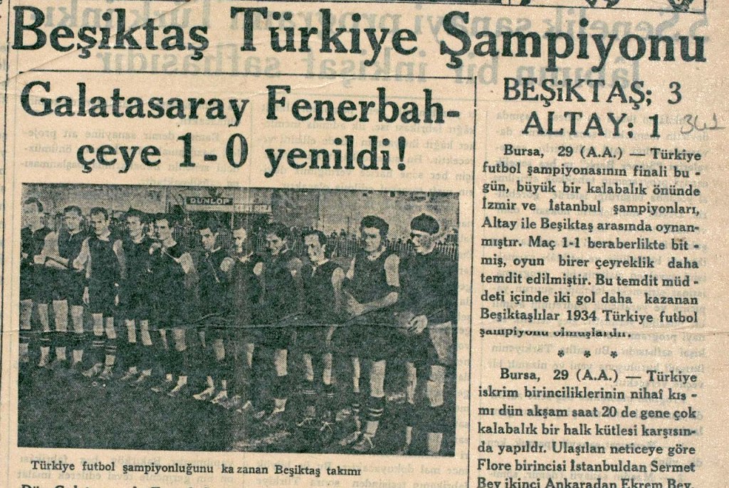 1934 Spor Bilançosu