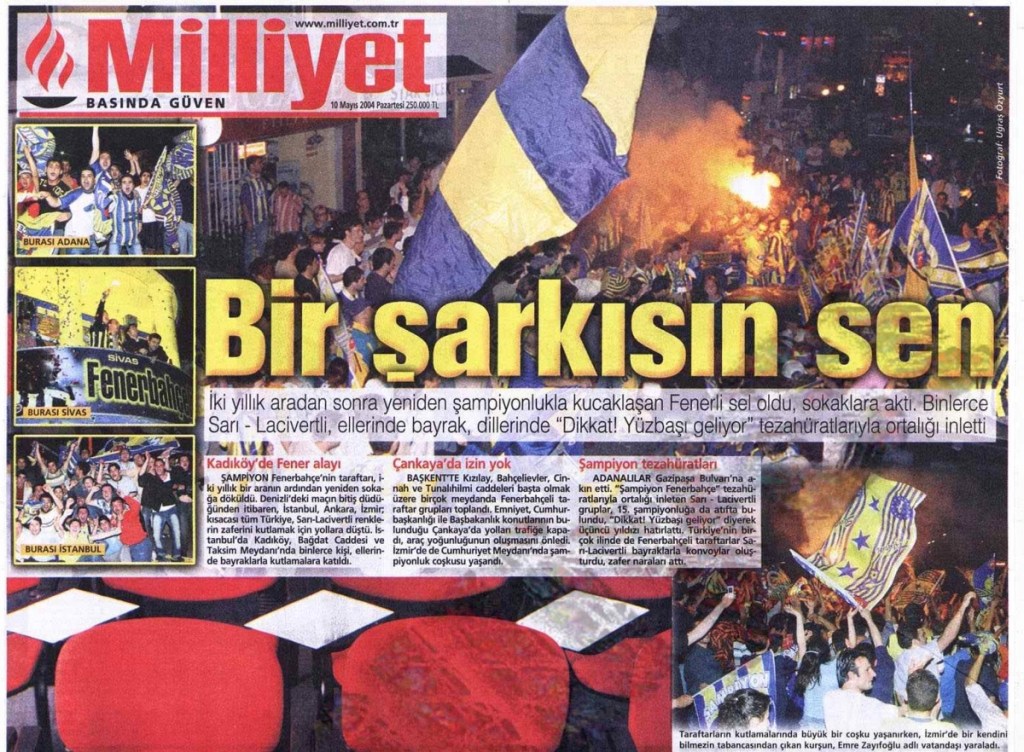 Fenerbahçe'nin Yirmi Dördüncü Türkiye Şampiyonluğu