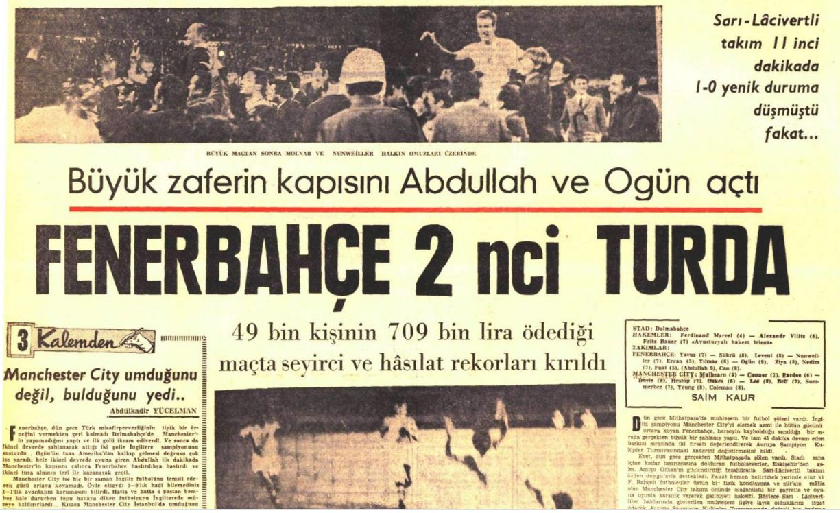 Babadan Oğula 1968 Manchester City Maçı