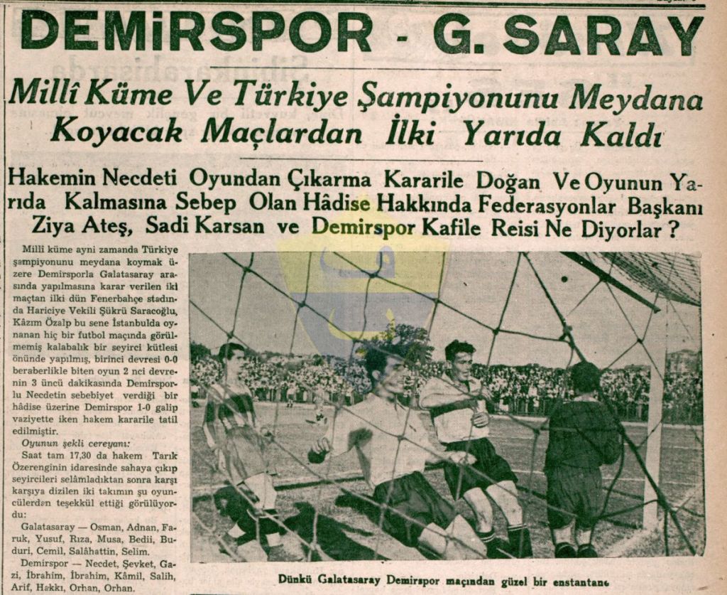 Galatasaray 1959 Öncesi Şampiyonlukları Kabul&nbsp;Etti