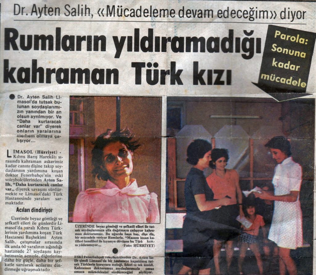 Kıbrıs’ın Fenerbahçeli Kahramanı Dr. Ayten&nbsp;Salih