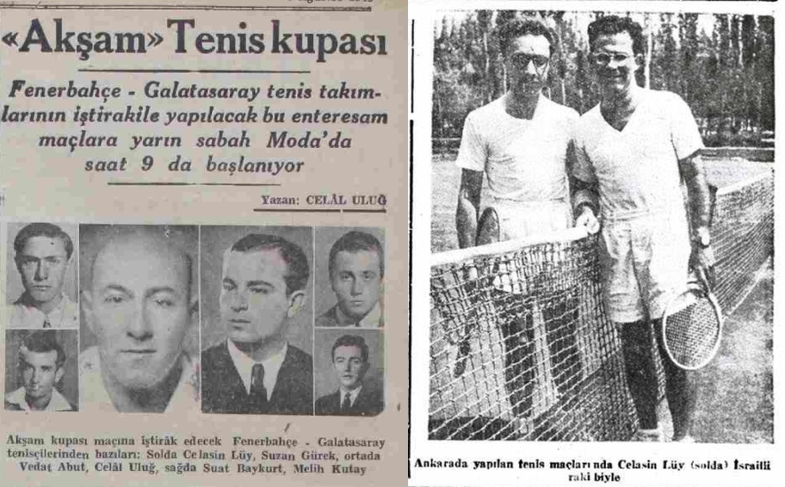 3 Ağustos 1945 tarihli Akşam ve 8 Kasım 1952 tarihli Milliyet gazetelerinde Ayetullah Bey'in yeğeni, Fenerbahçeli tenisçi Celasin Lüy.
