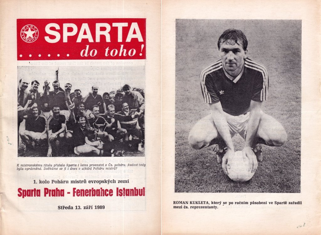 13 Eylül 1989 | Sparta Prag - Fenerbahçe Maç Broşürü Set 1