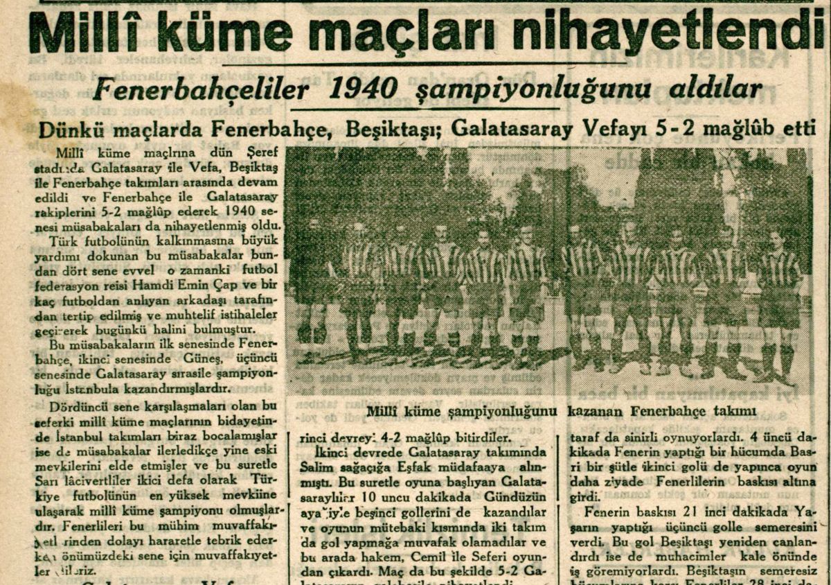 Fenerbahçe'nin Dördüncü Türkiye Şampiyonluğu